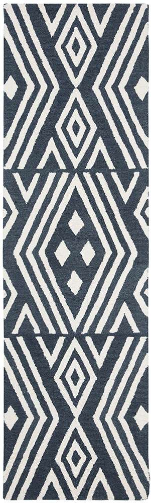 Lauren Ralph Lauren - Imani Geometric Rug - 2-3in X 8 - Slate veiw 1