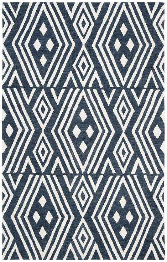 Lauren Ralph Lauren - Imani Geometric Rug - 6 X 9 - Slate veiw 1