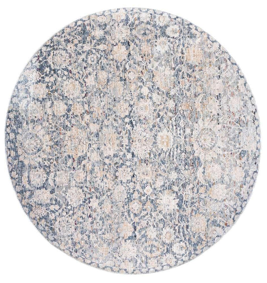 Lauren Ralph Lauren - Valerie Rug - 6-7in X 6-7in Round - Light Blue / Ivory veiw 1
