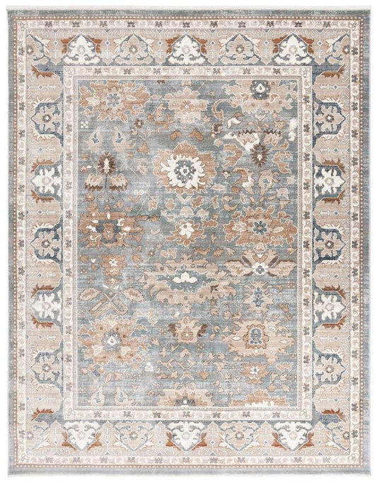 Lauren Ralph Lauren - 1114 Rug - 5-2in X 7 RECTANGLE - Grey / Ivory veiw 1
