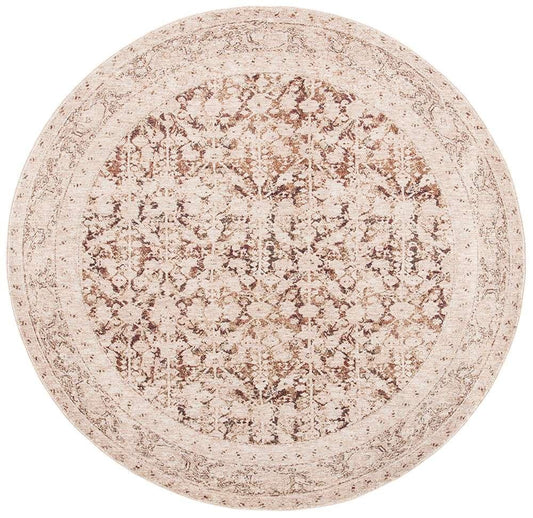 Lauren Ralph Lauren - Caleb Rug - 6-7in X 6-7in Round - Light Rust / Beige veiw 1