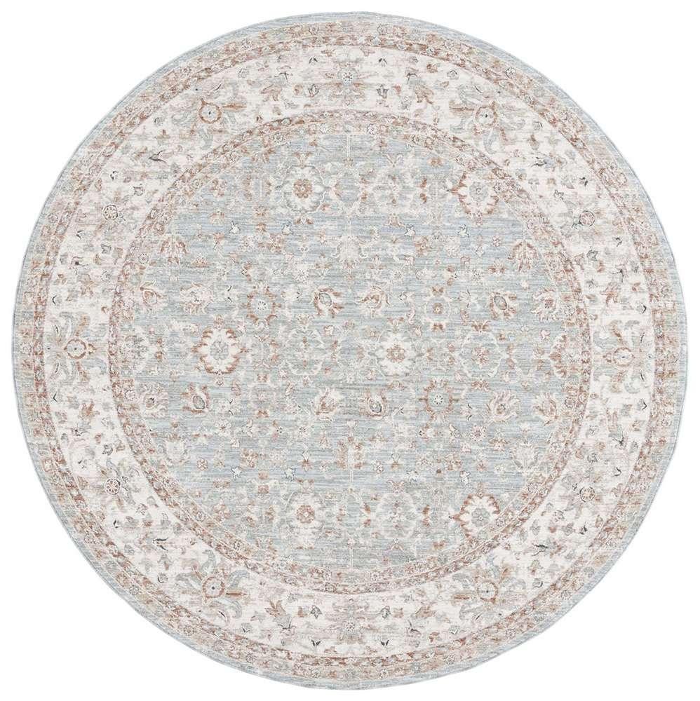 Lauren Ralph Lauren - 1751 Rug - 6-7in X 6-7in Round - Blue / Rust veiw 1