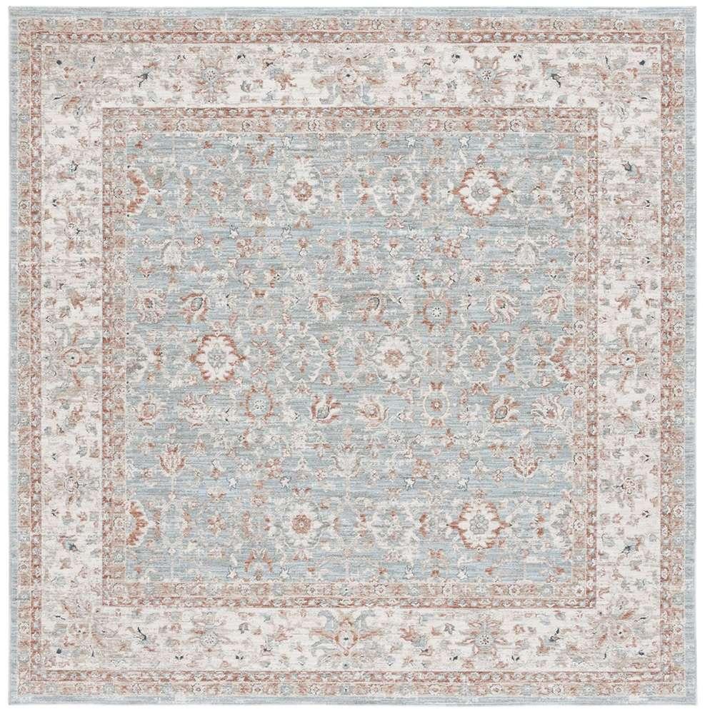 Lauren Ralph Lauren - 1751 Rug - 6-7in X 6-7in Square - Blue / Rust veiw 1