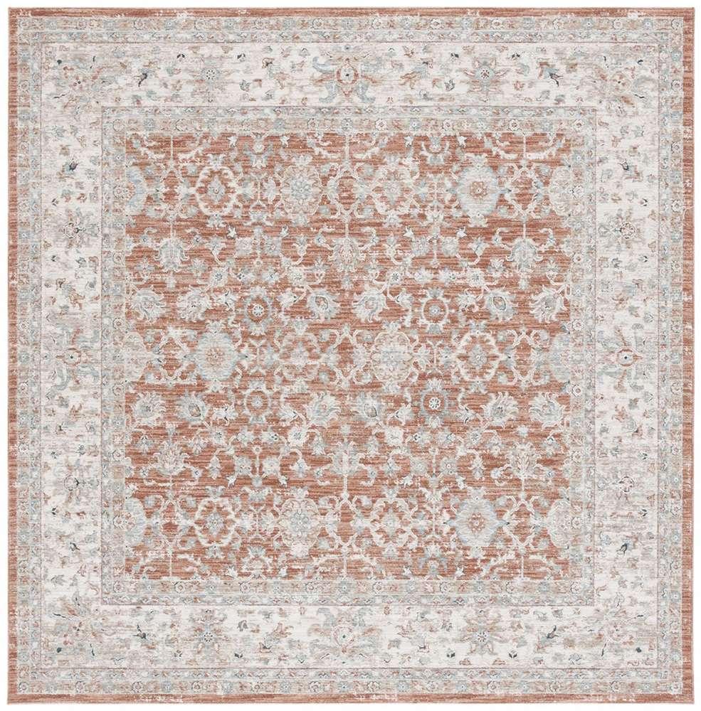 Lauren Ralph Lauren - 1751 Rug - 6-7in X 6-7in Square - Rust / Blue veiw 1
