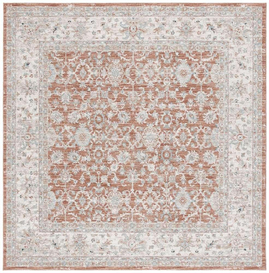 Lauren Ralph Lauren - 1751 Rug - 6-7in X 6-7in Square - Rust / Blue veiw 1