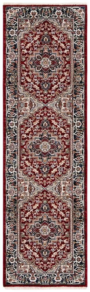 Lauren Ralph Lauren - 1118 Rug - 2 X 7 - Red / Beige Black veiw 1