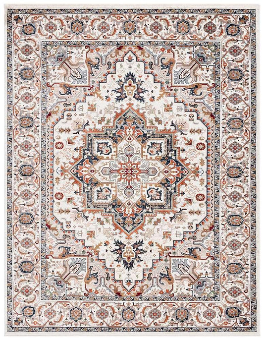 Lauren Ralph Lauren - 1119 Rug - 7-9in x 9-6inRECTANGLE - Ivory / Beige Red veiw 1