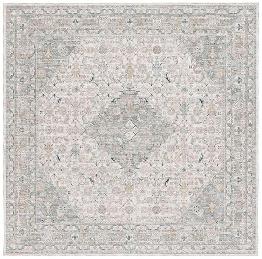 Lauren Ralph Lauren - 1755 Rug - 6-7in X 6-7in Square - Ivory / Blue veiw 1