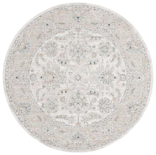 Lauren Ralph Lauren - 1757 Rug - 6-7in X 6-7in Round - Ivory / Gold veiw 1