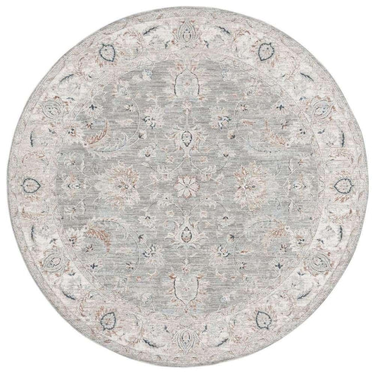 Lauren Ralph Lauren - 1761 Rug - 6-7in X 6-7in Round - Grey / Light Grey veiw 1