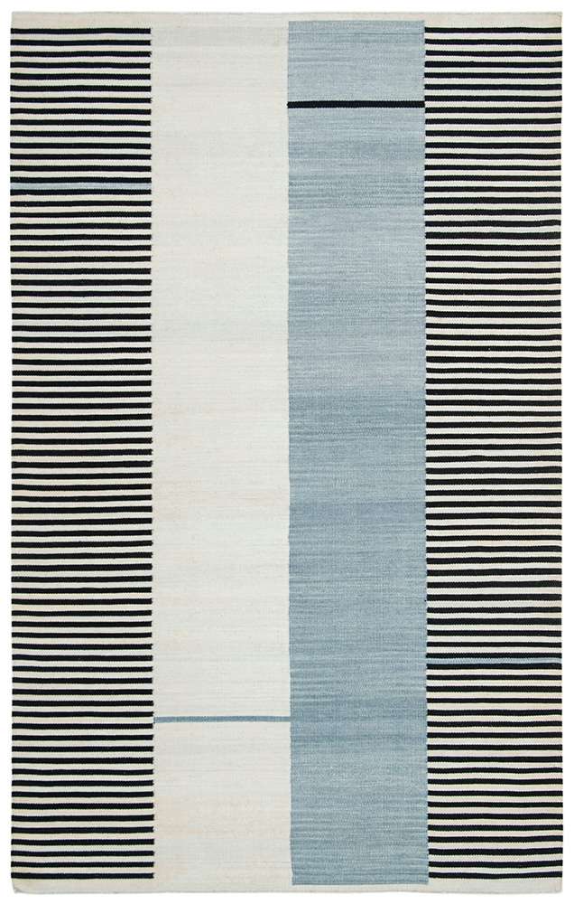 Lauren Ralph Lauren - Aryn Stripe Rug - 5 X 8 - Slate veiw 1