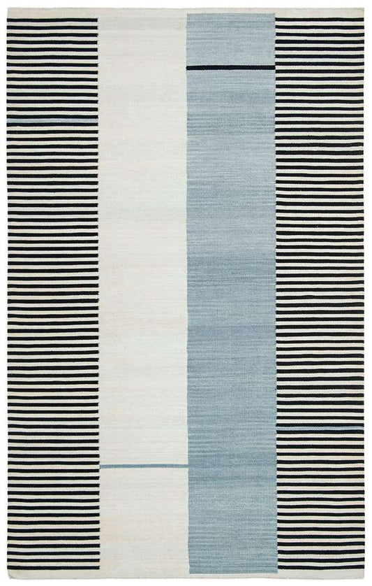 Lauren Ralph Lauren - Aryn Stripe Rug - 5 X 8 - Slate veiw 1
