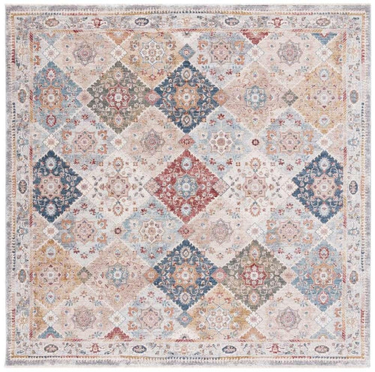 Lauren Ralph Lauren - Ashington Rug - 6-7in X 6-7in Square - Ivory / Blue Rust veiw 1