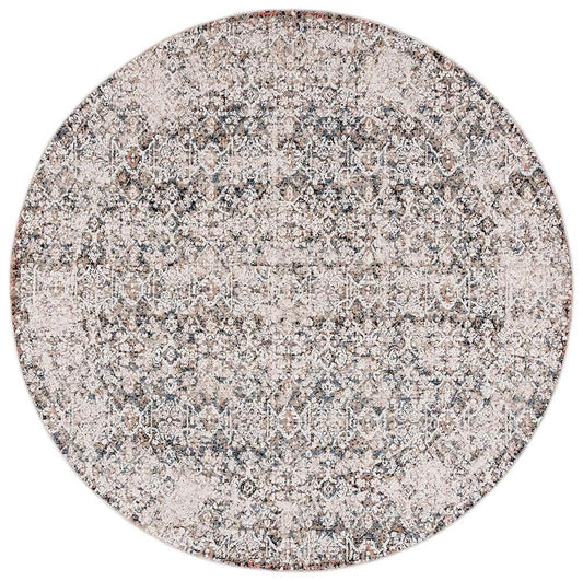Lauren Ralph Lauren - Delwood Rug - 6-7in X 6-7in Round - Ivory / Navy veiw 1
