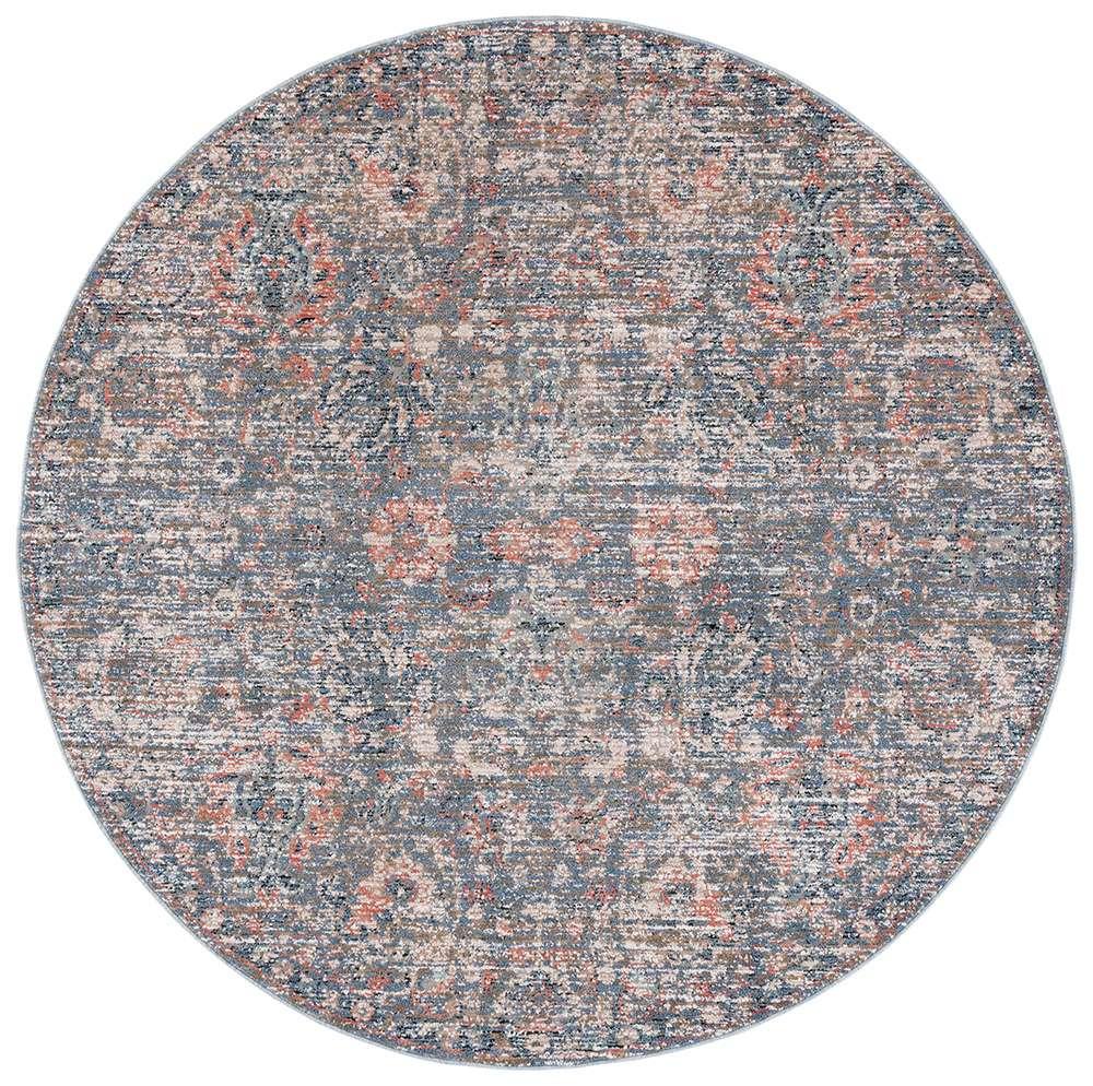 Lauren Ralph Lauren - Dundrum Rug - 6-7in X 6-7in Round - Navy / Rust veiw 1
