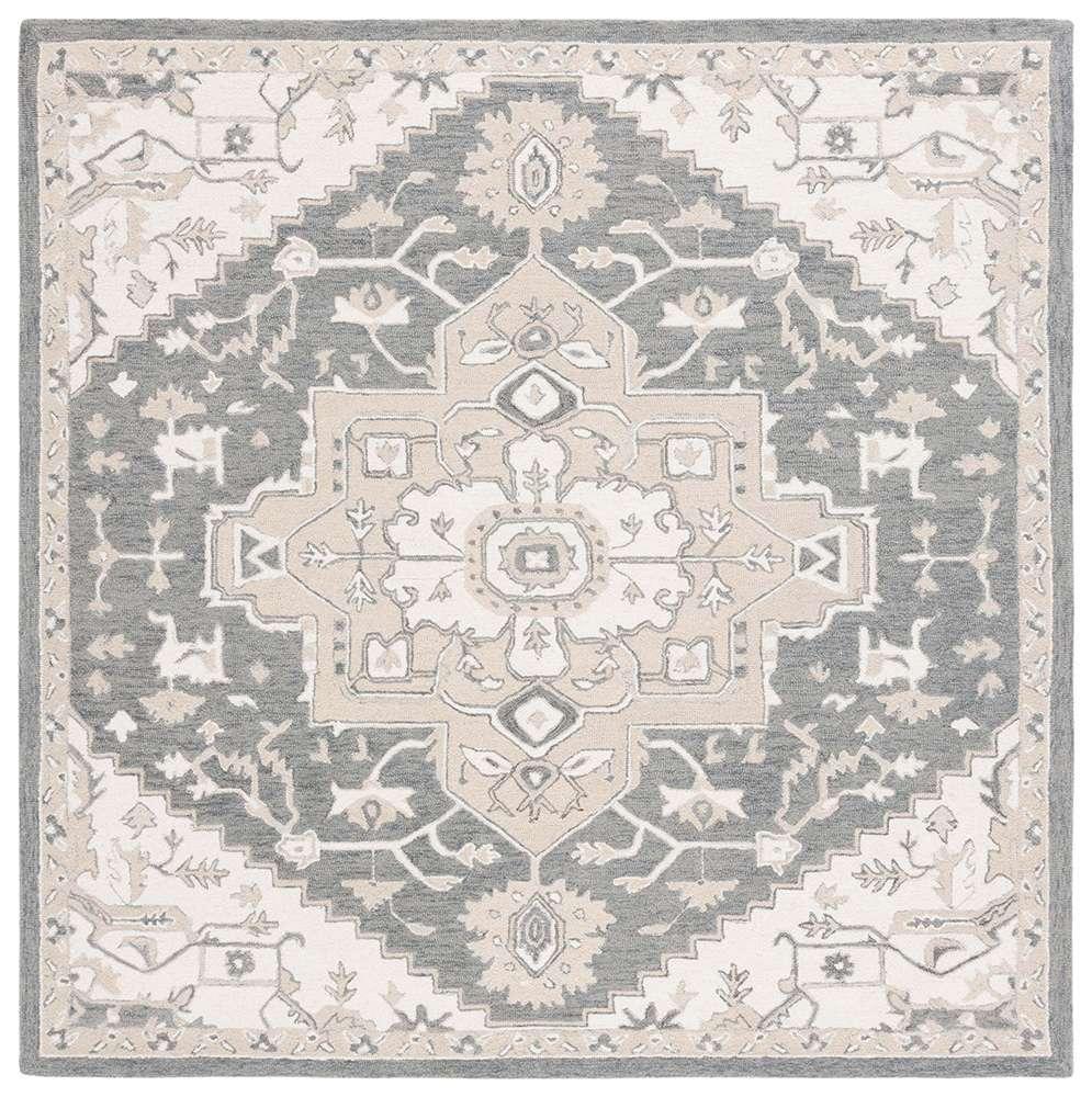 Lauren Ralph Lauren - Percy Rug - 7 X 7 Square - Grey / Ivory veiw 1