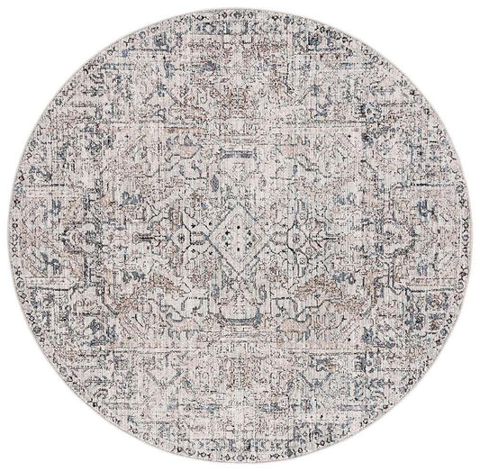 Lauren Ralph Lauren - Rosemount Rug - 6-7in X 6-7in Round - Ivory / Navy veiw 1