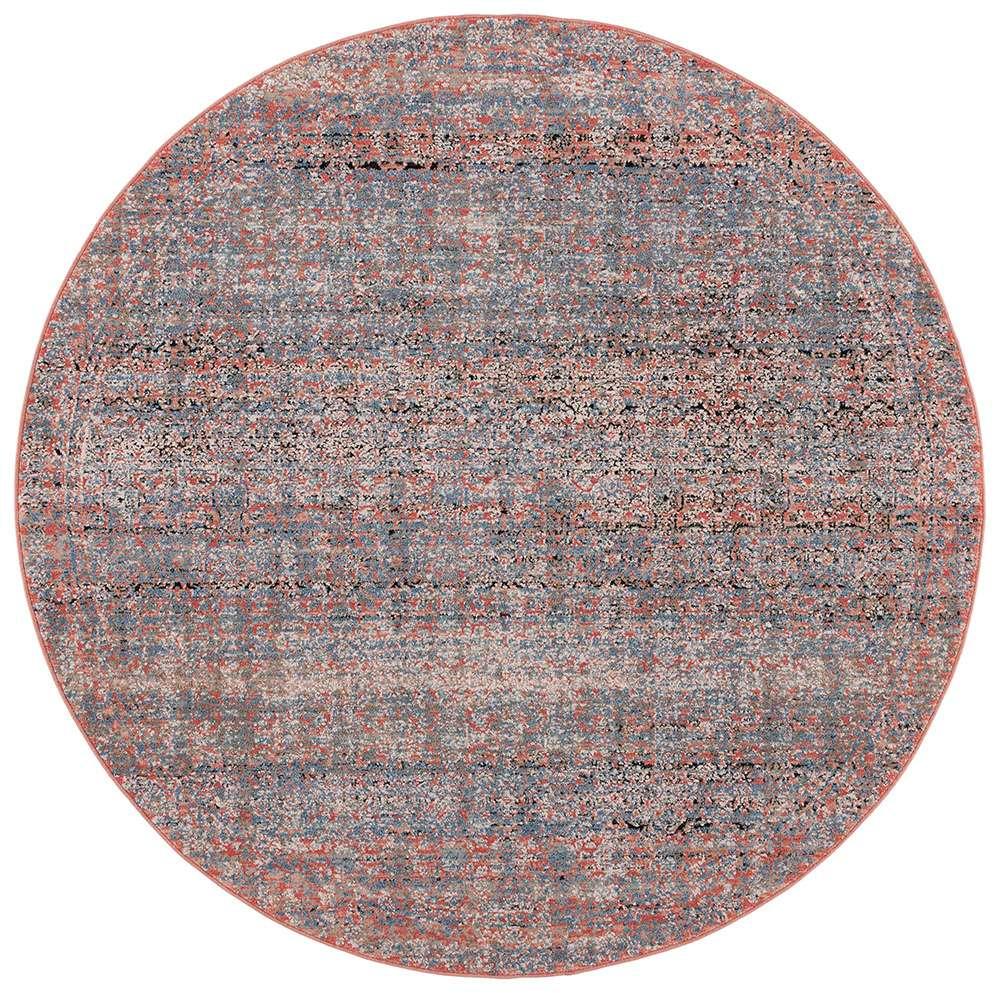 Lauren Ralph Lauren - Shelton Rug - 6-7in X 6-7in Round - Navy / Rust veiw 1