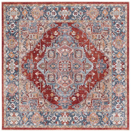 Lauren Ralph Lauren - 1413 Rug - 6-7in X 6-7in Square - Beige / Blue Red veiw 1