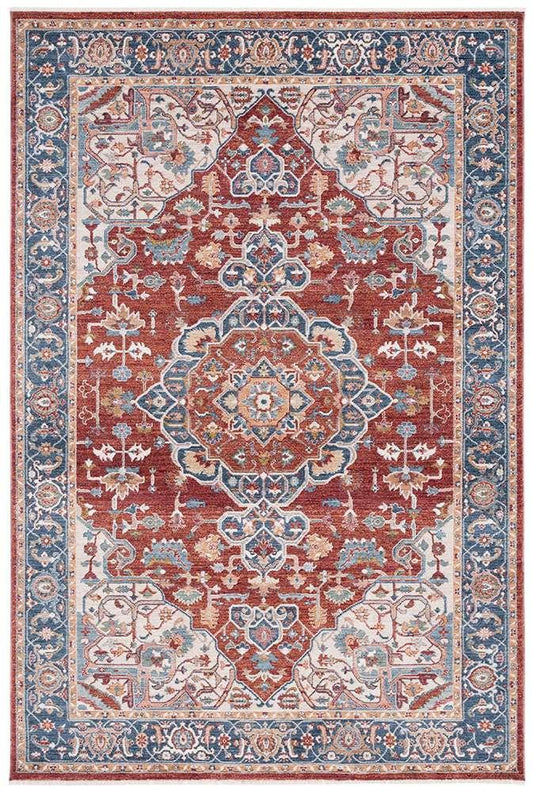 Lauren Ralph Lauren - 1414 Rug - 6 X 9-2in - Red / Ivory Blue veiw 1