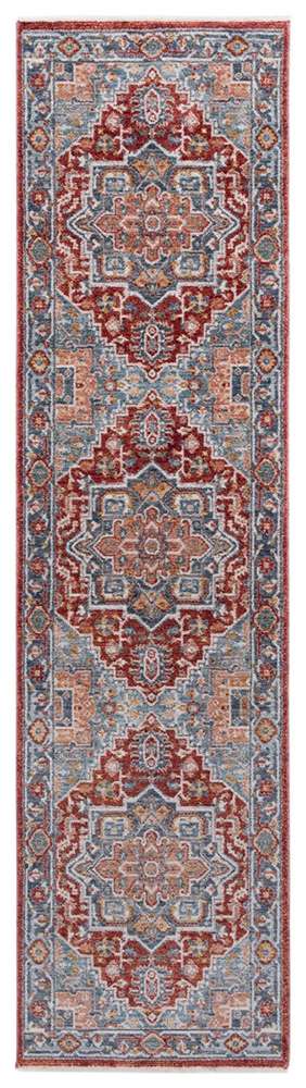 Lauren Ralph Lauren - 1415 Rug - 2 X 8 - Blue / Red Ivory veiw 1