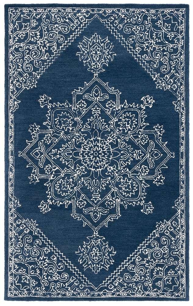 Lauren Ralph Lauren - 6604 Rug - 5 X 8 - Navy / Ivory veiw 1