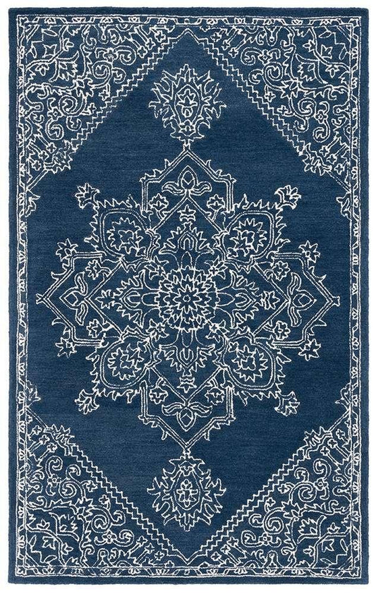 Lauren Ralph Lauren - 6604 Rug - 5 X 8 - Navy / Ivory veiw 1