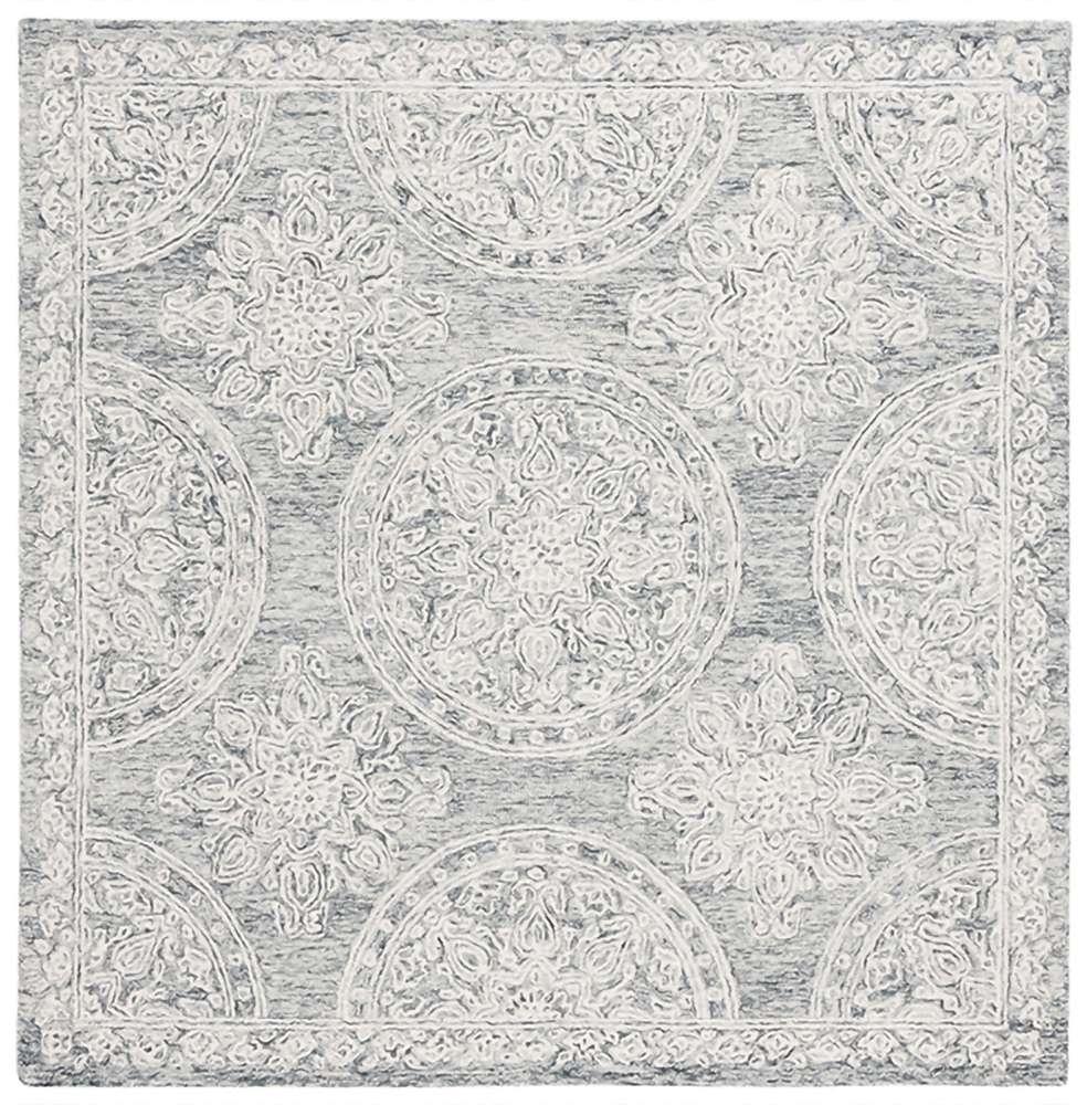 Lauren Ralph Lauren - 6936 Rug - 7 X 7 Square - Grey / Ivory veiw 1