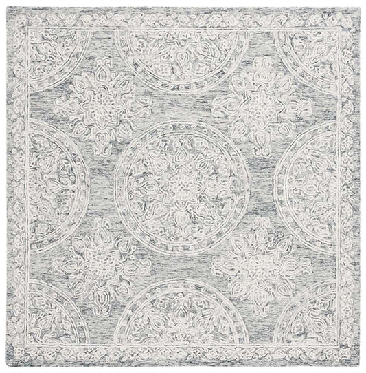 Lauren Ralph Lauren - 6936 Rug - 7 X 7 Square - Grey / Ivory veiw 1