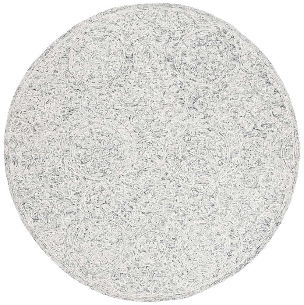 Lauren Ralph Lauren - 6937 Rug - 7 X 7 Round - Grey / Ivory veiw 1