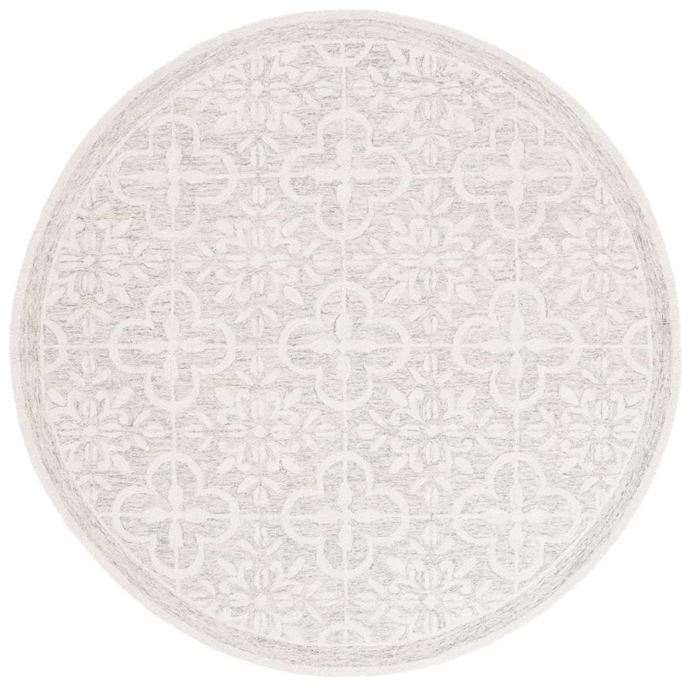 Lauren Ralph Lauren - 6942 Rug - 7 X 7 Round - Grey / Ivory veiw 1