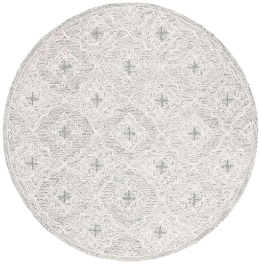 Lauren Ralph Lauren - 6943 Rug - 7 X 7 Round - Light Grey / Ivory veiw 1