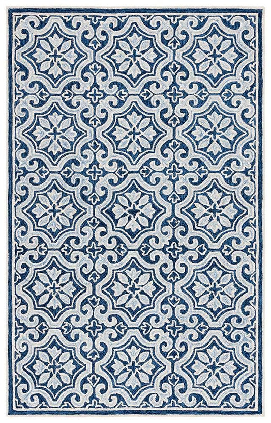 Lauren Ralph Lauren - 6944 Rug - 5 X 8 - Dark Navy / Ivory veiw 1