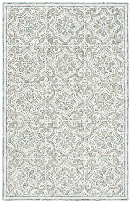 Lauren Ralph Lauren - 6944 Rug - 5 X 8 - Teal / Ivory veiw 1