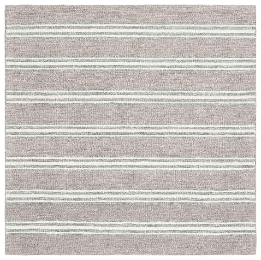 Lauren Ralph Lauren - Arlen Stripe Rug - 6 X 6 Square - Grey / Ivory veiw 1