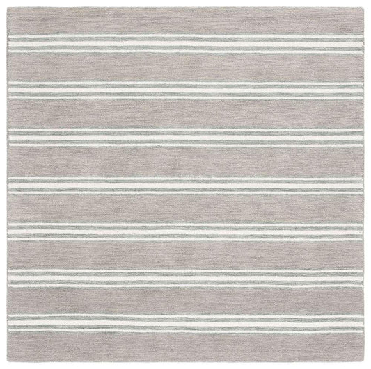 Lauren Ralph Lauren - Arlen Stripe Rug - 6 X 6 Square - Grey / Ivory veiw 1