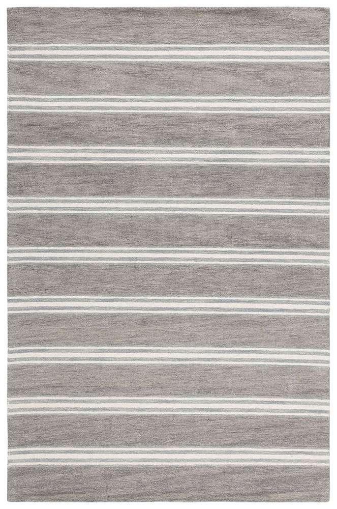 Lauren Ralph Lauren - Arlen Stripe Rug - 6 X 9 - Grey / Ivory veiw 1