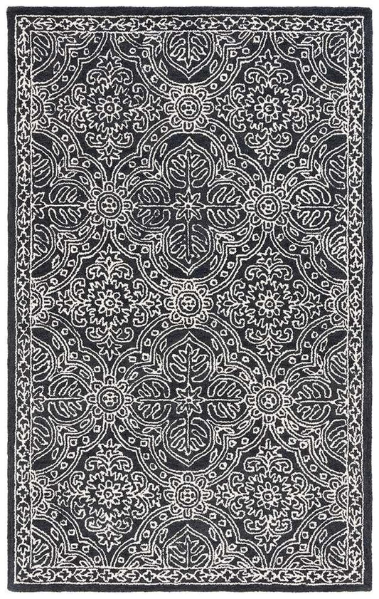 Lauren Ralph Lauren - Etienne Rug - 5 X 8 - Black / Ivory veiw 1