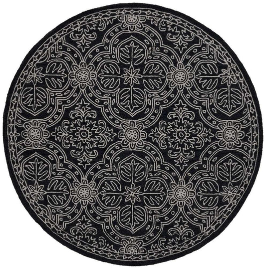 Lauren Ralph Lauren - Etienne Rug - 5 X 5 Round - Black / Ivory veiw 1