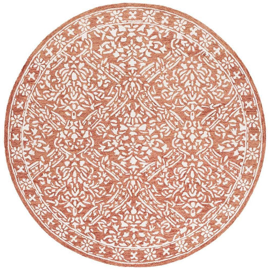 Lauren Ralph Lauren - Olivier Rug - 7 X 7 Round - Rust / Ivory veiw 1