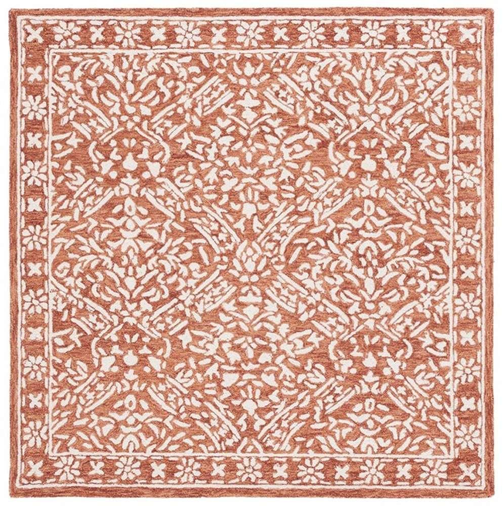 Lauren Ralph Lauren - Olivier Rug - 7 X 7 Square - Rust / Ivory veiw 1