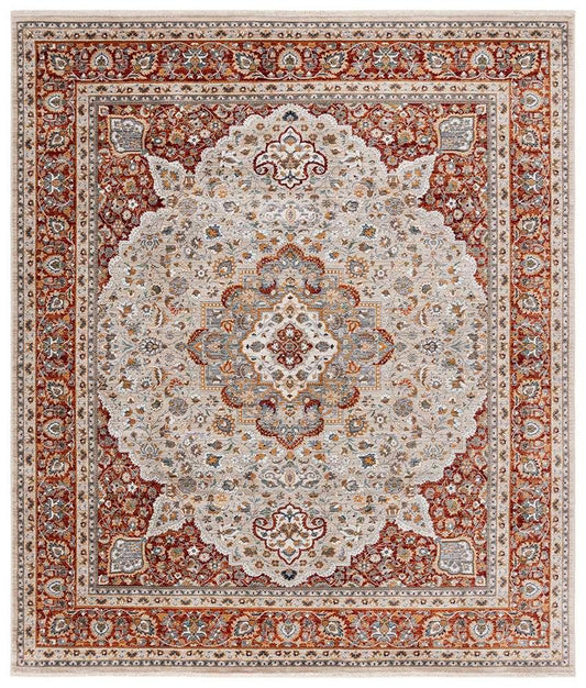 Lauren Ralph Lauren - 1120 Rug - 7-9in x 9-6inRECTANGLE - Beige / Rust veiw 1