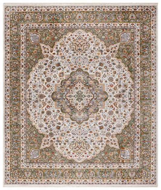 Lauren Ralph Lauren - 1120 Rug - 7-9in x 9-6inRECTANGLE - Ivory / Green veiw 1