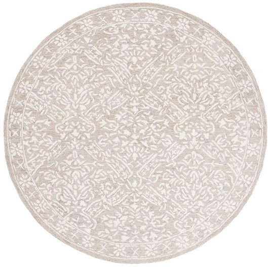 Lauren Ralph Lauren - Olivier Rug - 7 X 7 Round - Silver / Ivory veiw 1