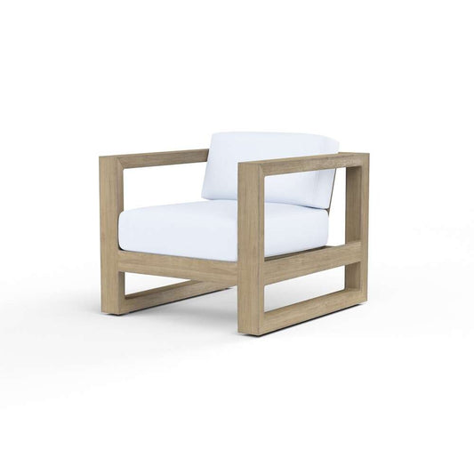 Sunset West - Coastal Teak Club Chair in Canvas Natural, No Welt - SW5501-21-5404 veiw 1