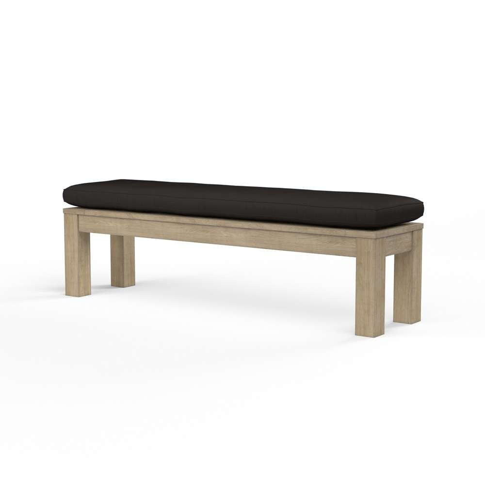 Sunset West - Coastal Teak Dining Bench in Spectrum Carbon, No Welt - SW5501-BNCH-48085 veiw 1