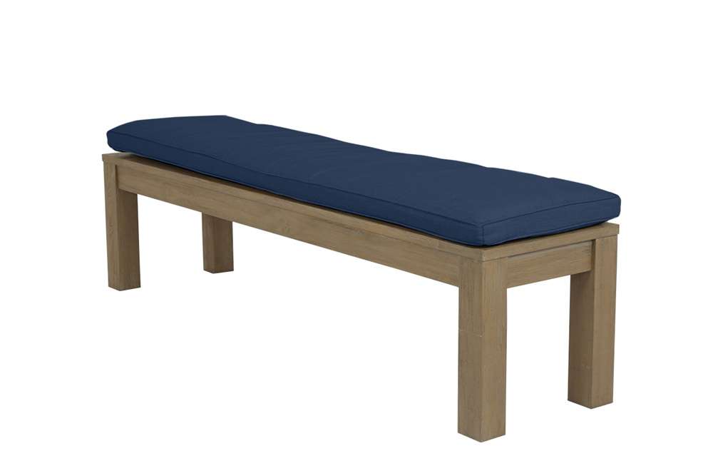 Sunset West - Coastal Teak Dining Bench in Spectrum Indigo, No Welt - SW5501-BNCH-48080 veiw 1