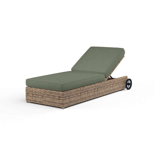 Sunset West - Havana Adjustable Chaise in Cast Sage w/ Self Welt - SW1701-9-48092 veiw 1
