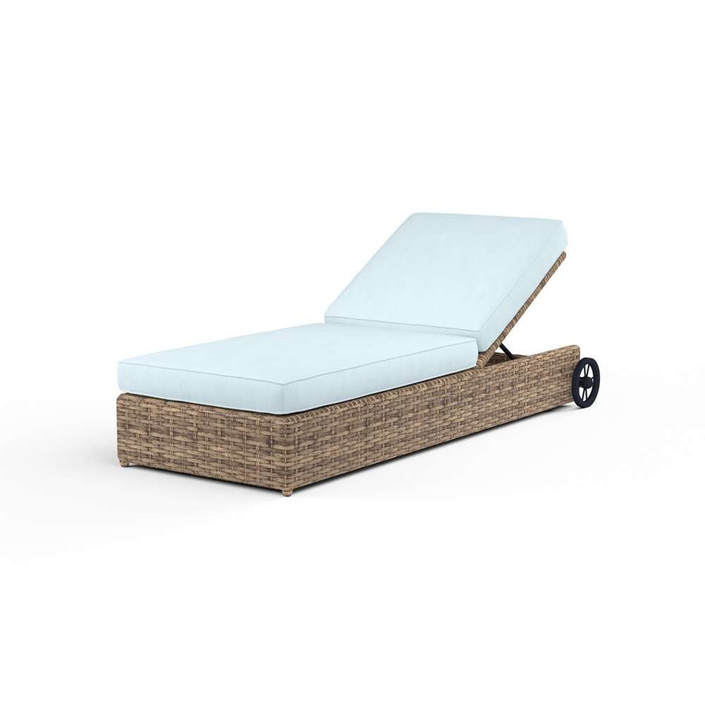 Sunset West - Havana Adjustable Chaise in Canvas Skyline w/ Self Welt - SW1701-9-14091 veiw 1