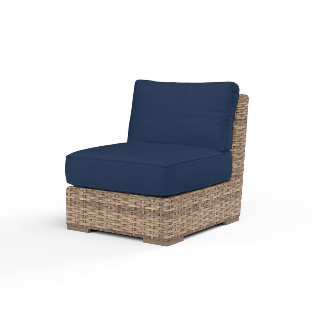 Sunset West - Havana Armless Club in Spectrum Indigo w/ Self Welt - SW1701-AC-48080 veiw 1